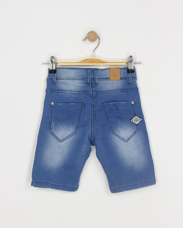 Picture of B32118 BOYS DENIM SOFT JEANS BERMUDA